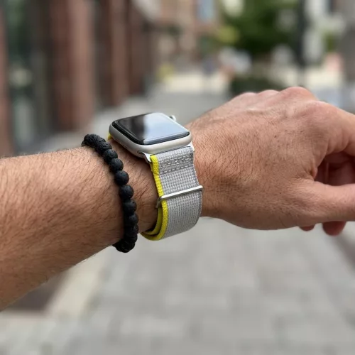 Apple Watch Trail Loop óraszíj /szürke-sárga/ 40/41 és 42mm
