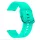 MYBANDZ Szilikon óraszíj fém csattal /menta/ 20mm