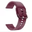 MYBANDZ Szilikon óraszíj fém csattal /bordó/ 20mm