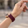 MYBANDZ Szilikon óraszíj fém csattal /bordó/ 20mm