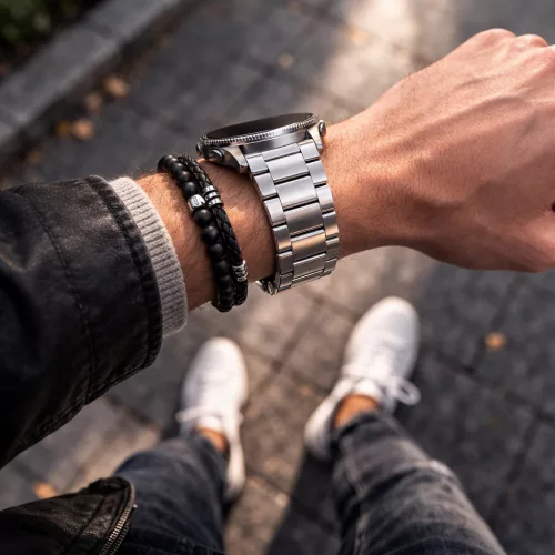 MYBANDZ Klasszikus fém óraszíj / ezüst / 20mm