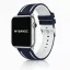 Apple Watch sportos szilikon óraszíj /kék-fehér/ 44/45/46/49 mm