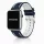 Apple Watch sportos szilikon óraszíj /kék-fehér/ 40/41 és 42mm