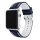 Apple Watch sportos szilikon óraszíj /kék-fehér/ 38/40/41 mm