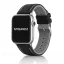 Apple Watch sportos szilikon óraszíj /fekete-szürke/ 44/45/46/49 mm
