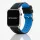 Apple Watch sportos szilikon óraszíj /fekete-kék/ 44/45/46/49 mm