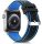 Apple Watch csatos szilikon óraszíj /fekete-kék/38/40 és 41 mm