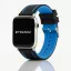 Apple Watch csatos szilikon óraszíj /fekete-kék/40/41 és 42 mm