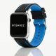 Apple Watch csatos szilikon óraszíj /fekete-kék/40/41 és 42 mm