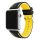 Apple Watch csatos szilikon óraszíj /fekete-sárga/ 38/40/41 mm