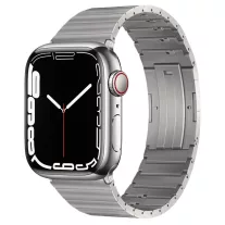   Apple Watch nagy láncszemes fém gyors záras óraszíj /ezüst/ 44/45/46/49 mm
