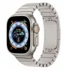 Apple Watch nagy láncszemes fém gyors záras óraszíj /starlight/ 44/45/46/49 mm