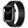 Apple Watch nagy láncszemes fém gyors záras óraszíj /fekete/ 44/45/46/49 mm