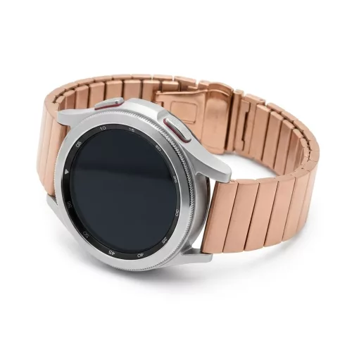 MYBANDZ Nagy láncszemes fém óraszíj - rosegold/ 22mm