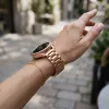 MYBANDZ Klasszikus fém óraszíj - Rosegold/ 22mm