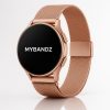 MYBANDZ Csatos milánói  fém óraszíj / rosegold / 18mm