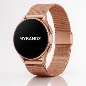 MYBANDZ Csatos milánói  fém óraszíj / rosegold / 18mm