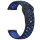 MYBANDZ Lélegző szilikon óraszíj / fekete-kék / 22mm