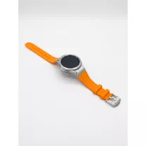   Mybandz Element szilikon óraszíj-Samsung Galaxy Watch 4-5-6-7/narancs-ezüst/20mm