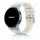 Mybandz Element szilikon óraszíj-Samsung Galaxy Watch 4-5-6-7/bézs-ezüst/20mm