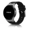 Mybandz Element szilikon óraszíj-Samsung Galaxy Watch 4-5-6-7/fekete-ezüst/20mm