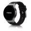 Mybandz Element szilikon óraszíj-Samsung Galaxy Watch 4-5-6-7/fekete-ezüst/20mm