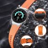 Mybandz Element szilikon óraszíj-Samsung Galaxy Watch 4-5-6/narancs-fekete/20mm