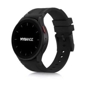   Mybandz Element szilikon óraszíj-Samsung Galaxy Watch 4-5-6-7/fekete-fekete/20mm