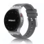 Mybandz Element szilikon óraszíj-Samsung Galaxy Watch 4-5-6-7/antracitszürke-ezüst/20mm