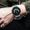 Mybandz Element szilikon óraszíj-Samsung Galaxy Watch 4-5-6/antracitszürke-ezüst/20mm