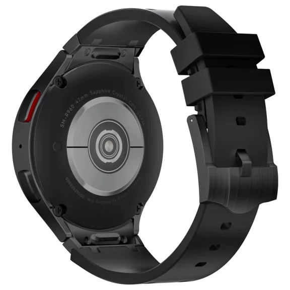 Mybandz Element szilikon óraszíj-Samsung Galaxy Watch 4-5-6-7/fekete-fekete/20mm