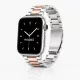 Apple Watch klasszikus fém óraszíj /ezüst-pinkarany/ 44/45/46/49 mm