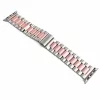 Apple Watch klasszikus fém óraszíj /ezüst-pinkarany/ 44/45/46/49 mm