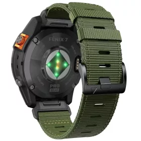 Mybandz Szövet óraszíj /zöld (Garmin 22 mm-es QF)