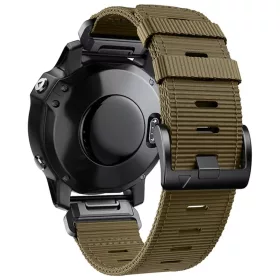 Mybandz Szövet óraszíj /khaki (Garmin 22 mm-es QF)
