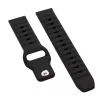 Mybandz bordázott szilikon óraszíj-fekete/22mm
