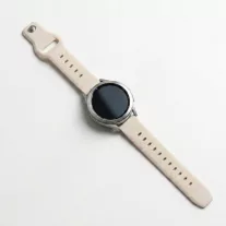 Mybandz bordázott szilikon óraszíj-bézs/20mm
