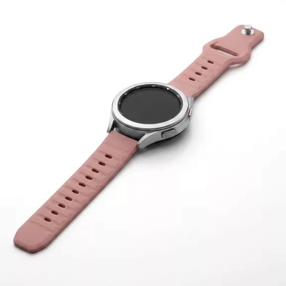 Mybandz bordázott szilikon óraszíj-púder/20mm
