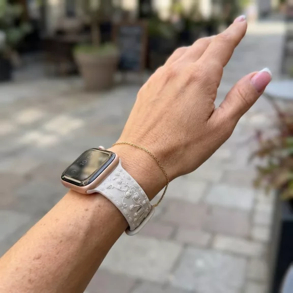 Apple Watch Rosy szilikon óraszíj-bézs 40/41 és 42mm