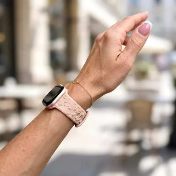 Apple Watch Rosy szilikon óraszíj-homok 40/41 és 42mm