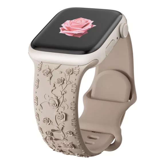 Apple Watch Rosy szilikon óraszíj-homok 40/41 és 42mm