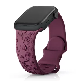 Apple Watch Rosy szilikon óraszíj-bordó 40/41 és 42mm