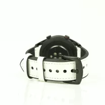   MYBANDZ Kívül puha bőr belül szilikon óraszíj /fehér/ / 22mm
