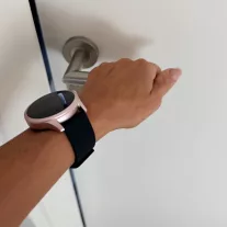 MYBANDZ Litchi mágneses szilikon óraszíj /fekete/ / 22mm