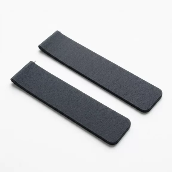 MYBANDZ Litchi mágneses szilikon óraszíj /fekete/ / 22mm
