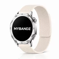 MYBANDZ Litchi mágneses szilikon óraszíj /bézs/ / 22mm