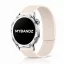 MYBANDZ Litchi mágneses szilikon óraszíj /bézs/ / 22mm