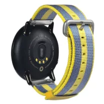 MYBANDZ Szövet óraszíj (sárga-kék) / 22mm