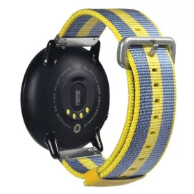 MYBANDZ Szövet óraszíj (sárga-kék) / 22mm
