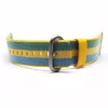 MYBANDZ Szövet óraszíj (sárga-kék) / 22mm